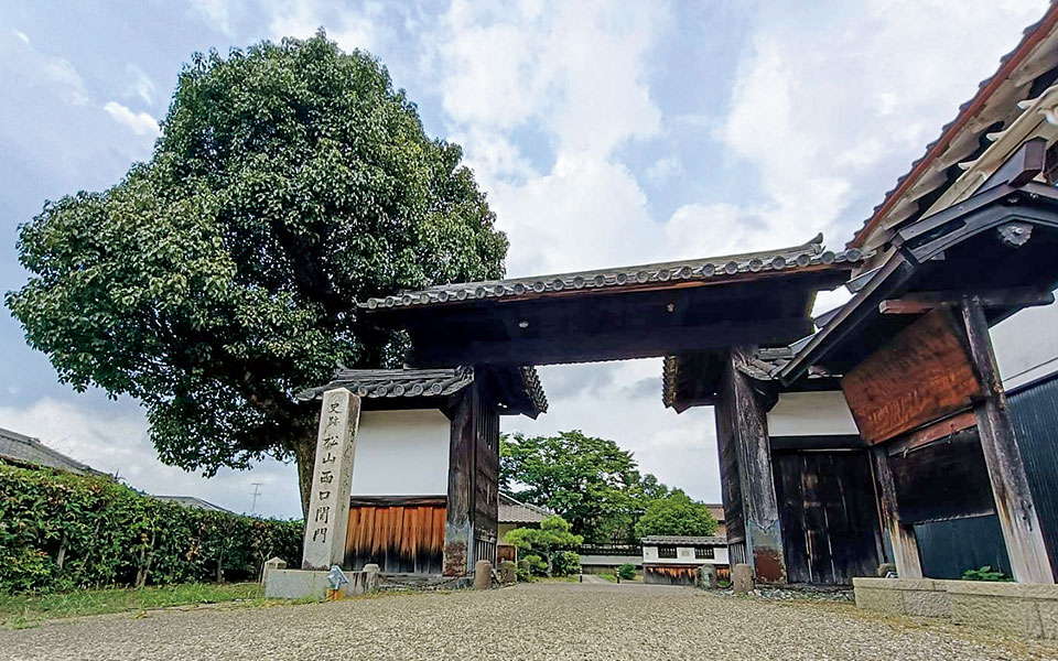 宇陀松山城下にある西口関門